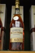 A boxed bottle of Rastignac XO cognac.