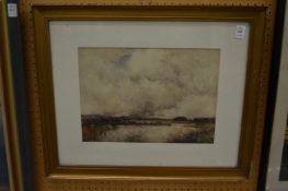 Adam Edwin Proctor, a moorland landscape, watercolour.