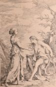 Salvator Rosa (1615 -1673), a collection of five engravings featuring figural subjects, each