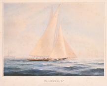 After Tim Thompson, a pair of prints of scenes from the America's Cup, each 16