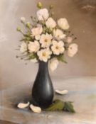 George Leslie Reekie, a still life of Anemones, oil on board, 18