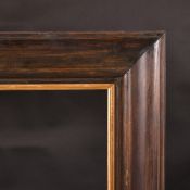 Century moulded frame with gilt slip, rebate size (wide rebate) 51.5