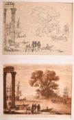 Claude Le Lorrain, Early Proofs, a collection of eleven images, twenty-two works in total, each 8