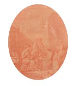 AFTER CIPRIANIA PAIR OF CIRCULAR COLOUR PRINTS OF CUPIDS and 