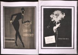 VARIOUS EARLY, COLOUR POSTERSLido, Eau Savage, Hermes, etc. each around 13