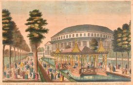 John Bowles, (18th Century), The Chinese House, the Rotunda and the Company in Masquerade in