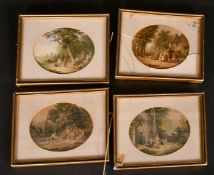 A SET OF 4 LES BLOND COLOUR PRINTS.