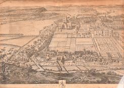 Kip (1653-1722) after Knyff (1650-1722), 'The Prospect of Nottingham from the East', engraving,