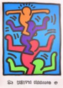 After Keith Haring, colour lithographic poster published by Nouvelle Images 1992, 39.5