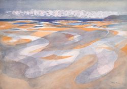 John Elwyn (1916-1997), 'View of Laughharne Estuary, Dyfed, from Dylan Thomas Writing Shed',