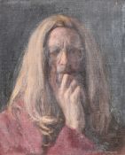 GEORGE WEISSBORT (1928 - 2013)SIX VARIOUS OIL STUDIES of the artist.Various sizes on board.