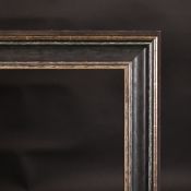 A 20th Century frame with a painted and silvered effect, rebate size 48