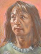 A 20th Century pastel portrait of a South East Asian woman, 19