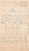 Connel Pringle, Circa 1919, 'Somerset House, The West Front', pencil and ink drawing, 50