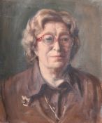 GEORGE WEISSBORT (1928 - 2013)SIX PORTRTAITS OF LADIES head and shoulders, board, 22ins x 18ins (