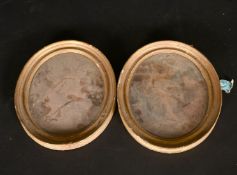 AFTER CIPRIANIA PAIR OF CIRCULAR PICTURES CERTUS in gilt frames and three others (5).