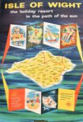 A British Rail poster advertising The Isle of Wight, Bayliss and Adam, 39.75 x 24.75