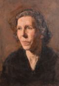 GEORGE WEISSBORT (1928 - 2013)A PORTRAIT head and shoulders of a lady, board. S & D 1955., 22ins x