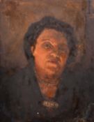 GEORGE WEISSBORT (1928 - 2013)PORTRAIT head and shoulders of a lady, panel. 22ins x 17ins (56cm x