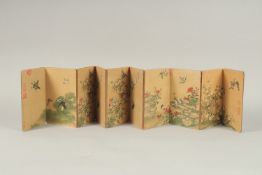 A CHINESE FOLDING FLOWER BOOK.