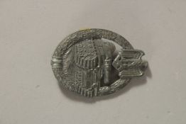 A GERMAN WWII TANK BADGE.
