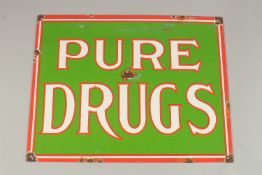 AN ENAMEL SIGN 