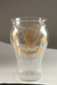 THE CORONATION OF KING GEORGE VI AND QUEEN ELIZABETH, T. GOODE & CO. GLASS VASE No. 8, with gold