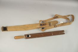 A WWI 1918 TRENCH PERISCOPE. 58cms long with outer cover.