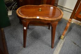 Mahogany occasional table (formerly a commode).