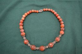 Chunky bead necklace.