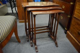 Mahogany nest of tables.