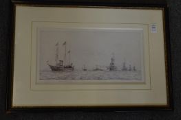 Roland Langmead, Jubilee Review of the Fleet, print.