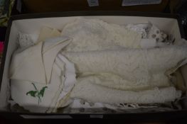 A quantity of napkins, place mats etc.