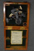 A Kelvin & Hughes sextant, boxed.