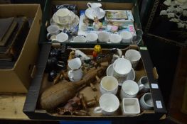 Decorative china and miscellaneous collectables to include Beatrix Potter figures.