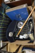 Items relating to the London Scottish Regiment, to include kilt, swagger stick and other items.