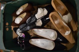 Five pairs of ladies designer shoes, size 6.