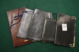 Leather diaries etc.