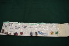 A collection of coloured stones.