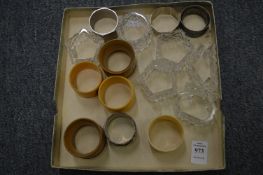 Various napkin rings.