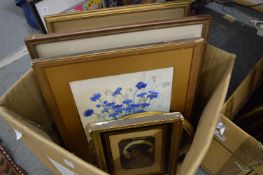 Circle of Henry Earp Snr, cattle watering in a shallow river, watercolour, another similar and