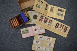 Miniature books and other items.
