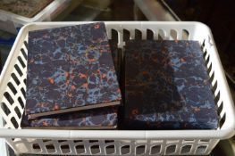 A collection of artists sketch books.