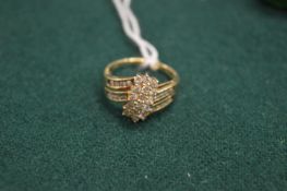 An 18ct gold and diamond dress ring.