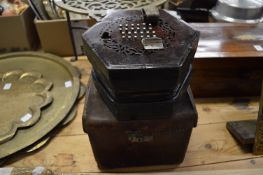 A concertina with original box.