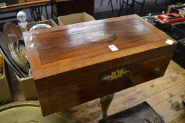 Victorian rosewood writing slope.