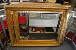 Large pair of modern gilt frames, rebate sizes 122cm x 91.5cm.