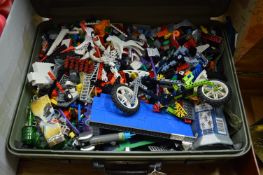 A suitcase of lego.