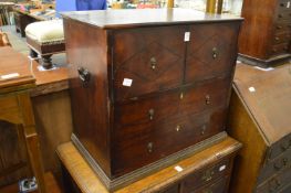 Georgian mahogany commode.