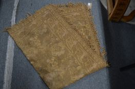 A machine made tapestry throw, 210cm x 165cm.